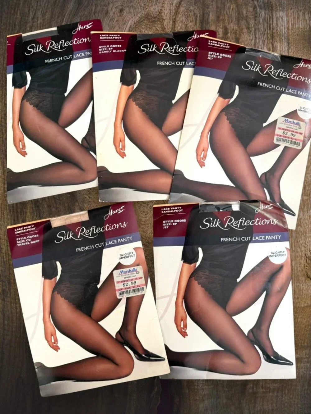 Vintage Hanes Pantyhose Hosiery Lot 15 NOS Packages Silk Reflections Shapers